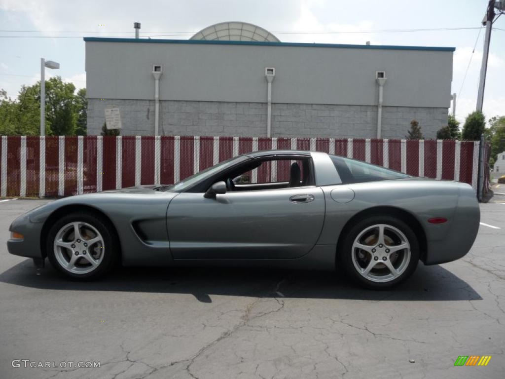 2004 Corvette Coupe - Medium Spiral Gray Metallic / Black photo #10