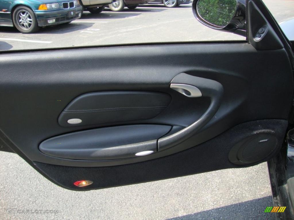 2004 Porsche 911 Carrera Cabriolet Black Door Panel Photo #30971381