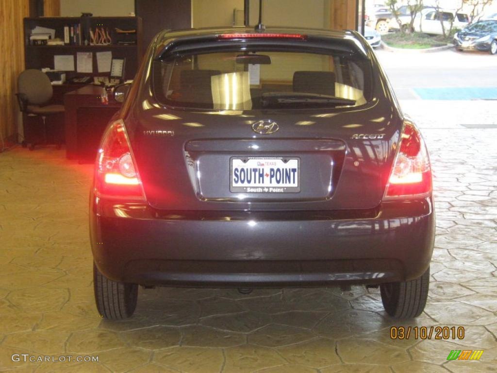 2010 Accent GS 3 Door - Ebony Black / Black photo #12