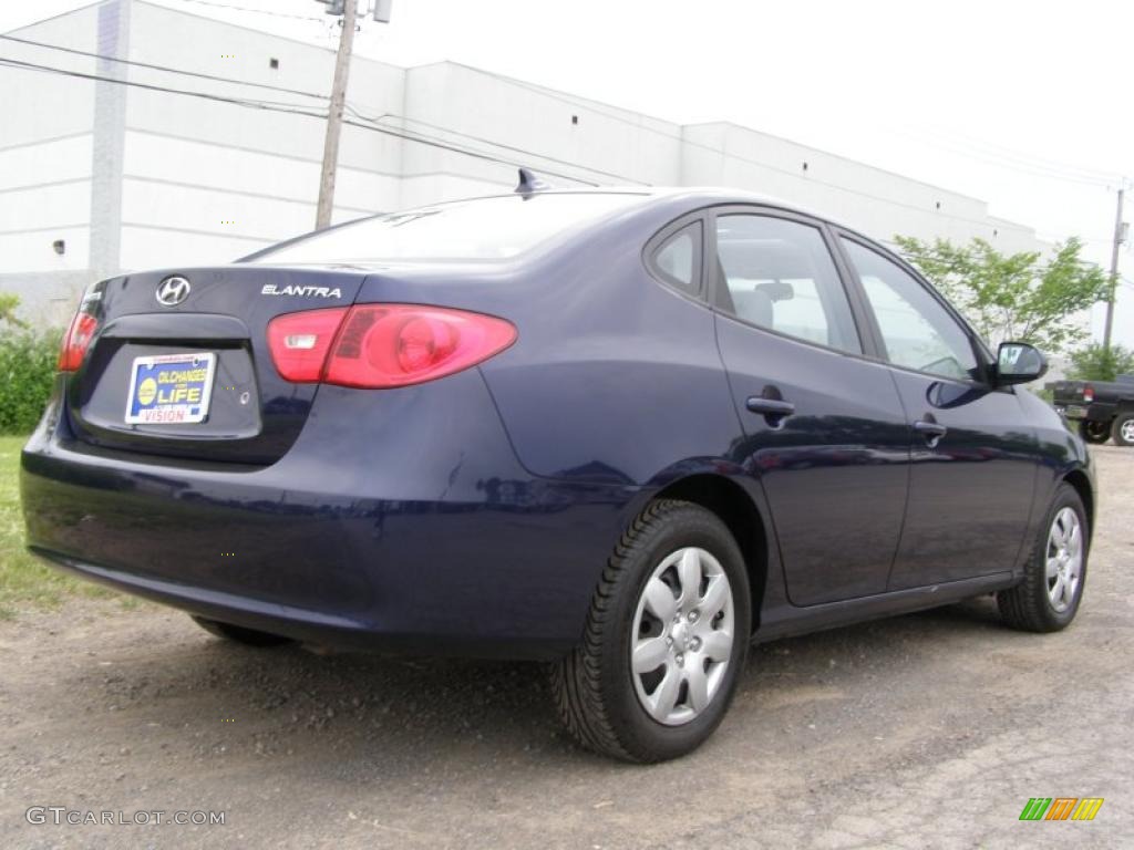 2009 Elantra GLS Sedan - Regatta Blue / Gray photo #9