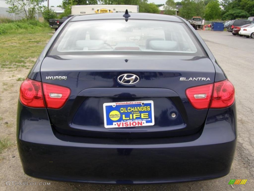 2009 Elantra GLS Sedan - Regatta Blue / Gray photo #12