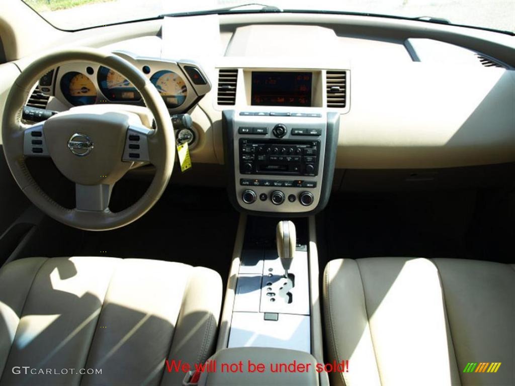 2004 Murano SL AWD - Glacier Pearl White / Cafe Latte photo #9