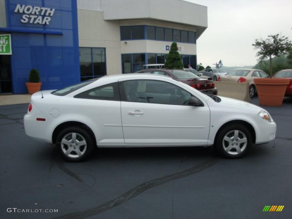 2007 Cobalt LS Coupe - Summit White / Gray photo #2