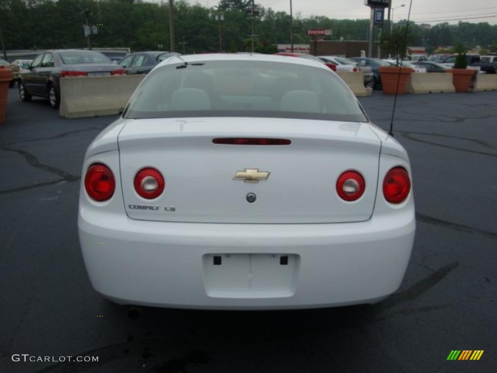 2007 Cobalt LS Coupe - Summit White / Gray photo #4