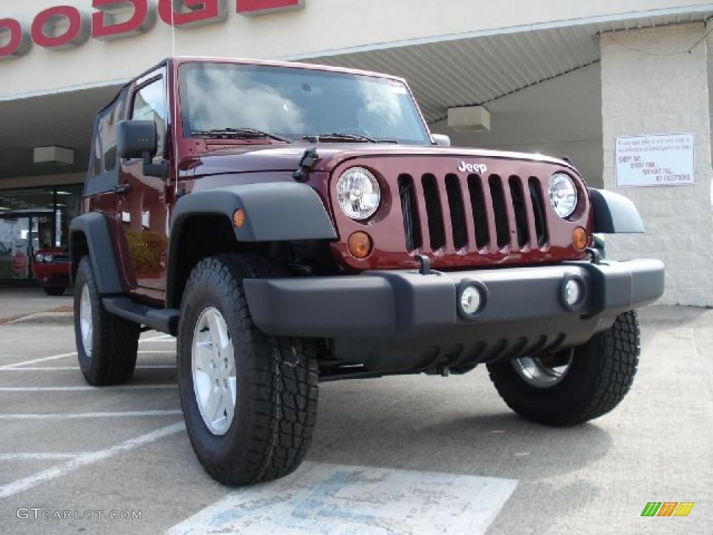 2010 Wrangler Sport 4x4 - Red Rock Crystal Pearl / Dark Slate Gray/Medium Slate Gray photo #1