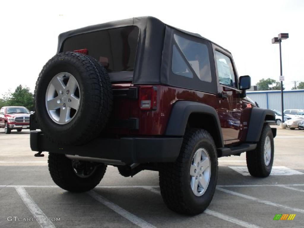 2010 Wrangler Sport 4x4 - Red Rock Crystal Pearl / Dark Slate Gray/Medium Slate Gray photo #3