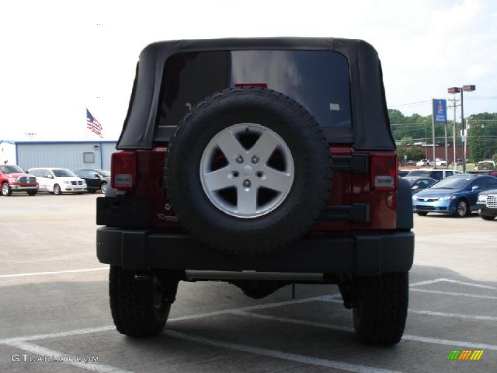 2010 Wrangler Sport 4x4 - Red Rock Crystal Pearl / Dark Slate Gray/Medium Slate Gray photo #4