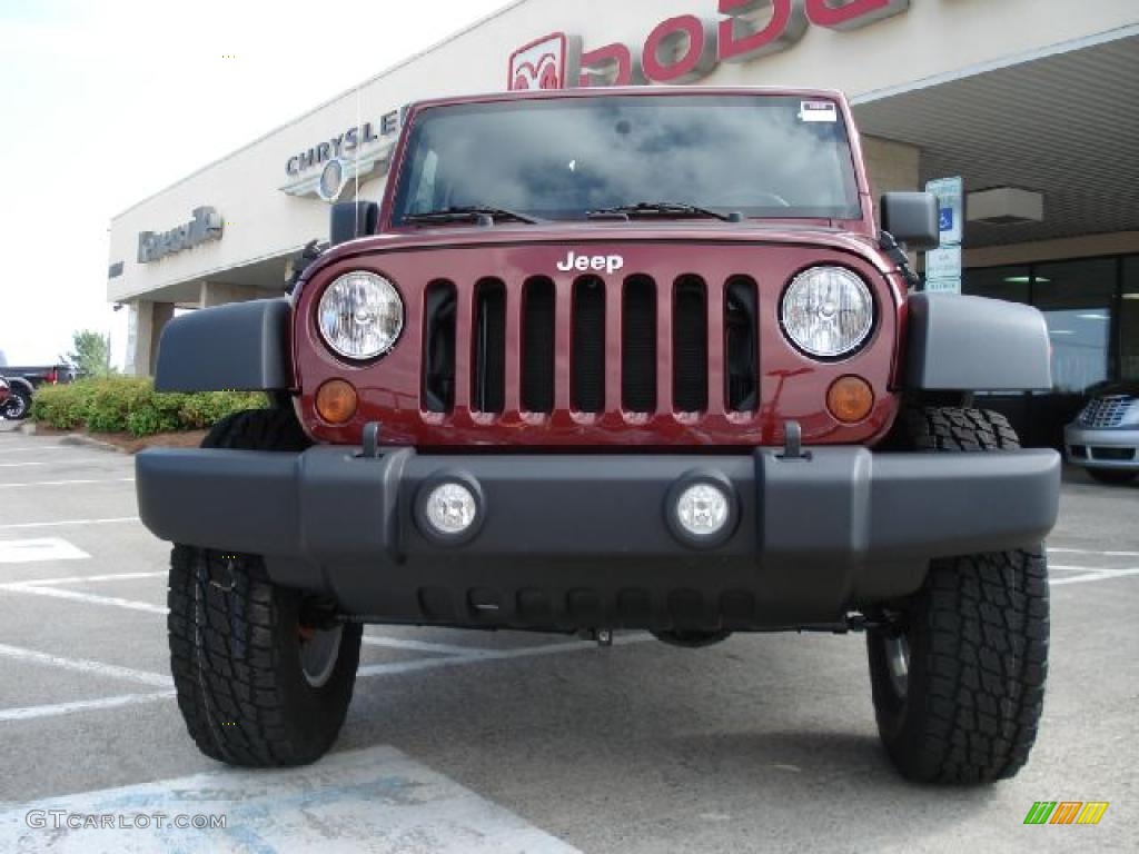 2010 Wrangler Sport 4x4 - Red Rock Crystal Pearl / Dark Slate Gray/Medium Slate Gray photo #8