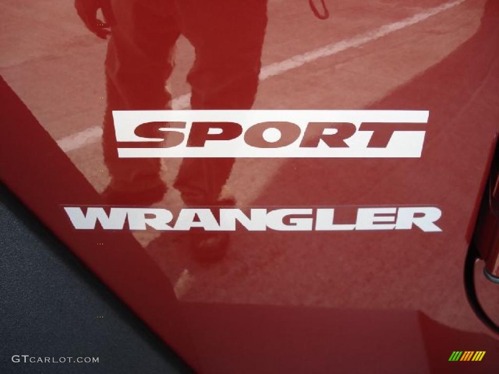 2010 Wrangler Sport 4x4 - Red Rock Crystal Pearl / Dark Slate Gray/Medium Slate Gray photo #18
