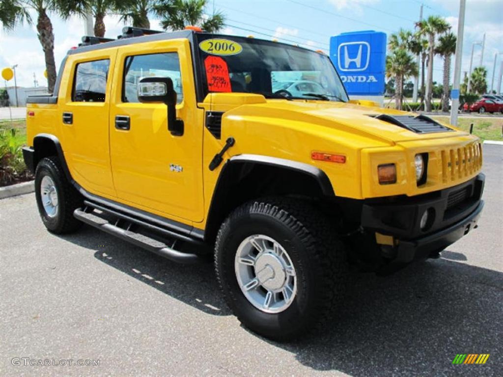 Yellow Hummer H2