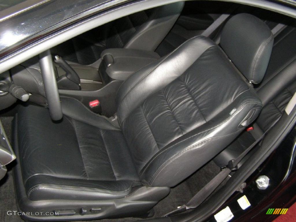 2009 Accord EX-L V6 Coupe - Crystal Black Pearl / Black photo #15