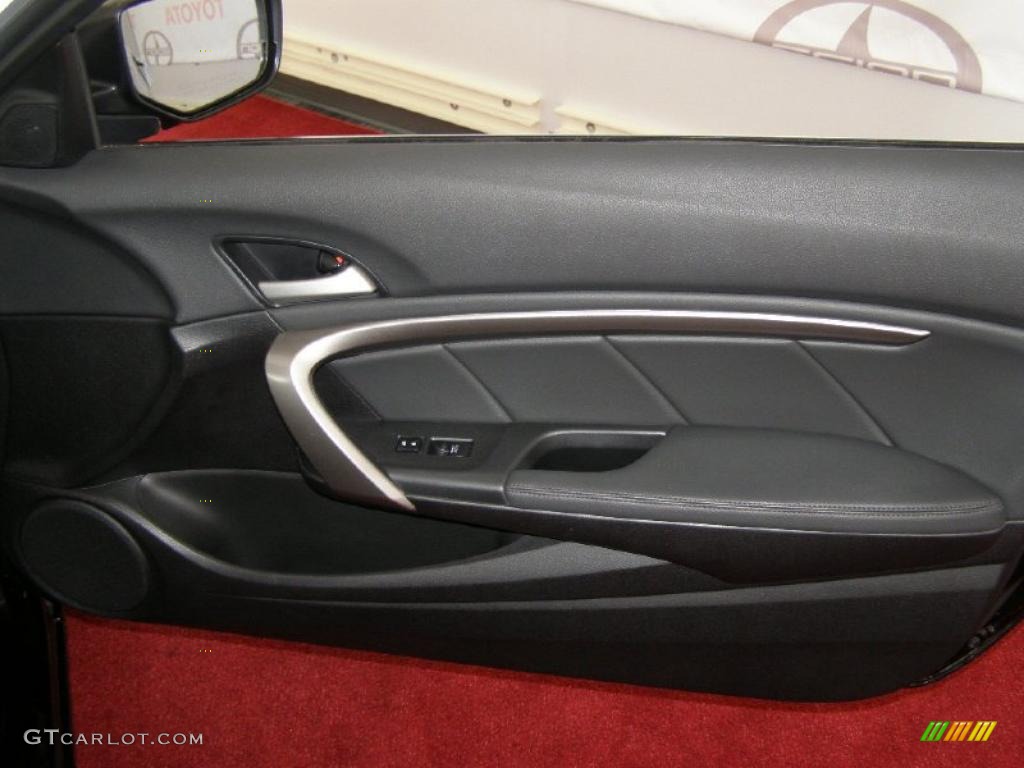2009 Accord EX-L V6 Coupe - Crystal Black Pearl / Black photo #24
