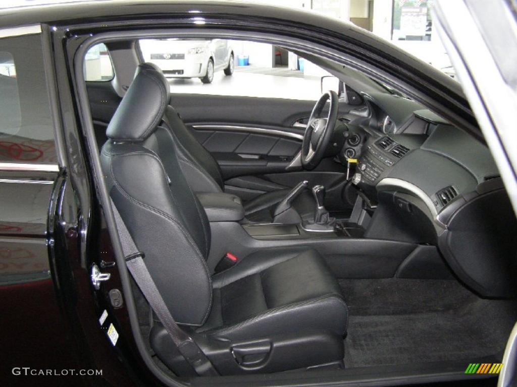 2009 Accord EX-L V6 Coupe - Crystal Black Pearl / Black photo #26