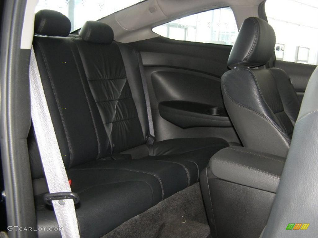 2009 Accord EX-L V6 Coupe - Crystal Black Pearl / Black photo #27
