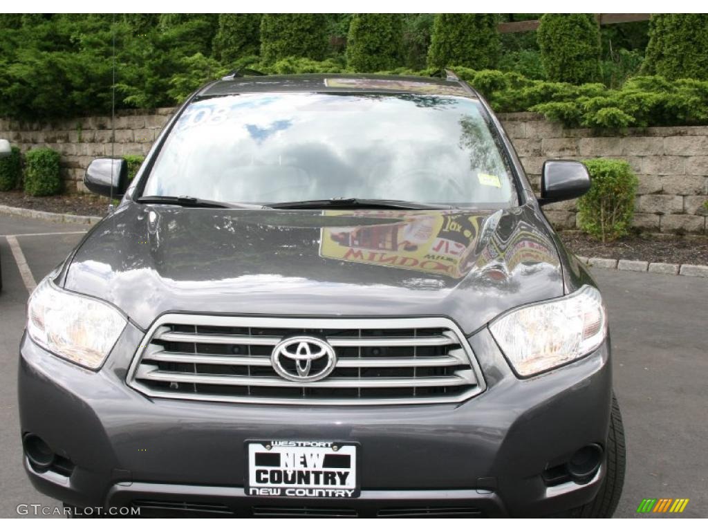 2008 Highlander 4WD - Magnetic Gray Metallic / Ash Gray photo #2