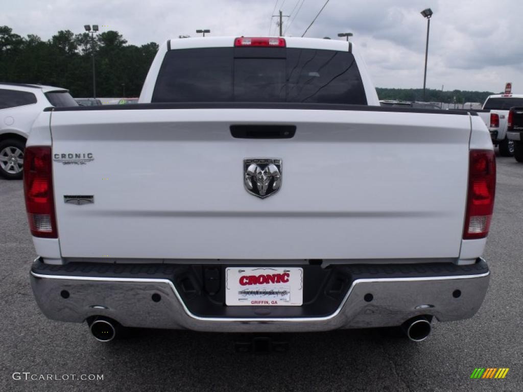 2010 Ram 1500 Laramie Crew Cab - Stone White / Dark Slate/Medium Graystone photo #7