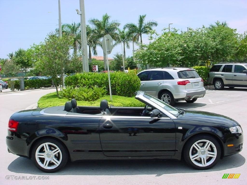 2007 A4 2.0T Cabriolet - Brilliant Black / Ebony photo #7
