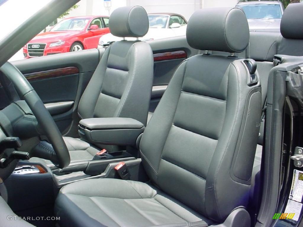 2007 A4 2.0T Cabriolet - Brilliant Black / Ebony photo #11