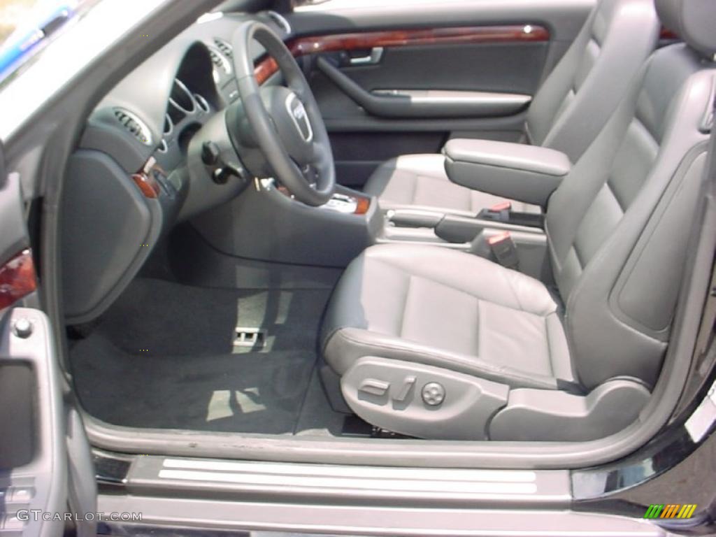 2007 A4 2.0T Cabriolet - Brilliant Black / Ebony photo #12