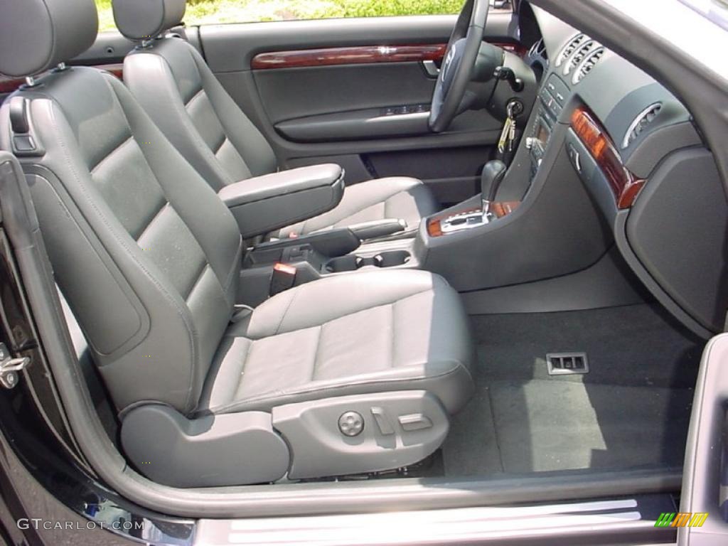 2007 A4 2.0T Cabriolet - Brilliant Black / Ebony photo #14