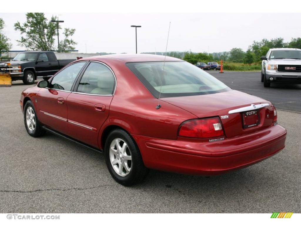 2000 Sable LS Premium Sedan - Toreador Red Metallic / Medium Parchment photo #4