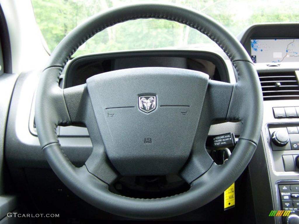 2010 Dodge Journey R/T AWD Dark Slate Gray Steering Wheel Photo #30983885