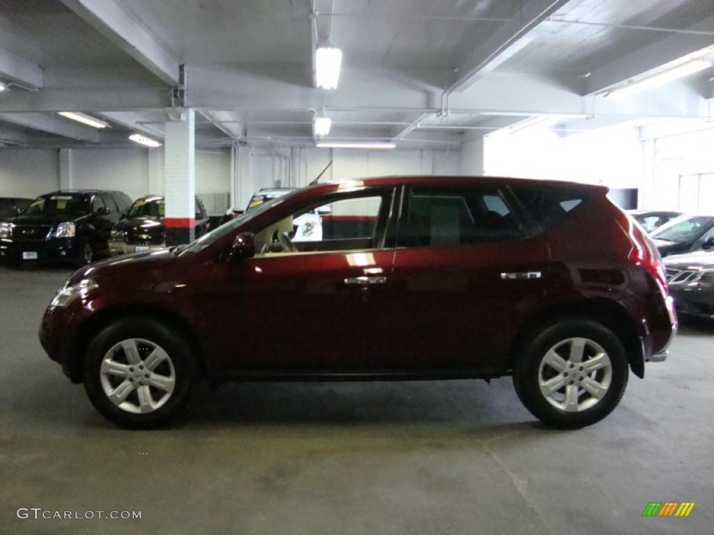 2006 Murano S AWD - Merlot Pearl / Cafe Latte photo #10