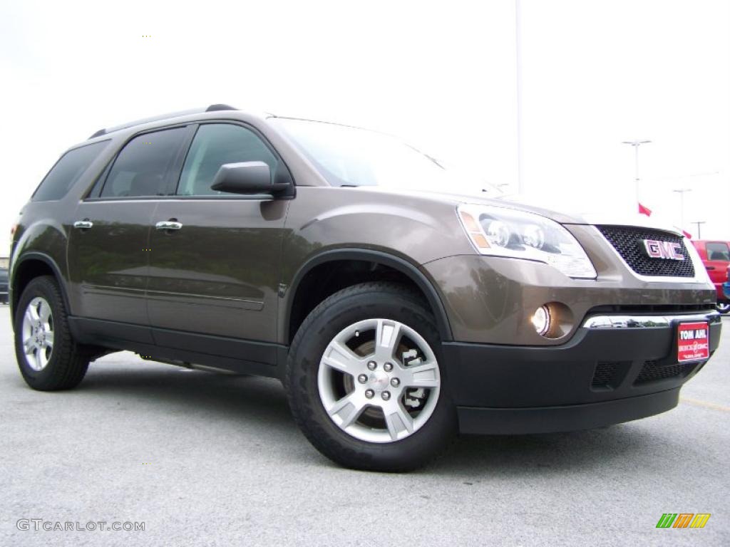 2010 Acadia SLE - Medium Brown Metallic / Ebony photo #1