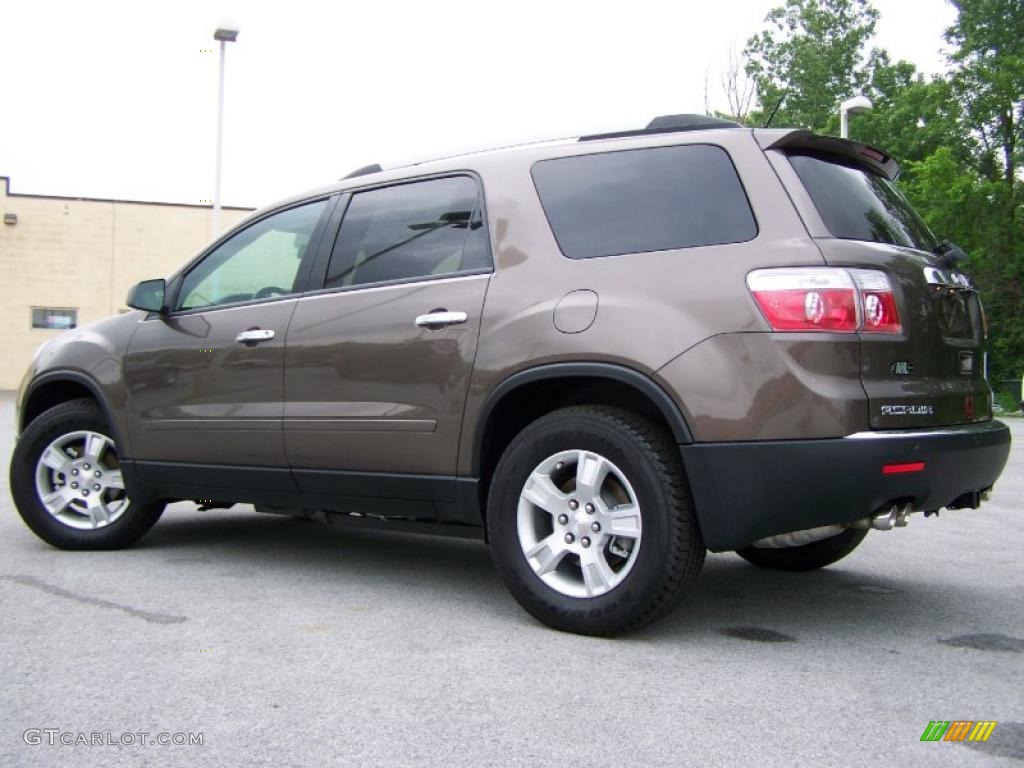 2010 Acadia SLE - Medium Brown Metallic / Ebony photo #4