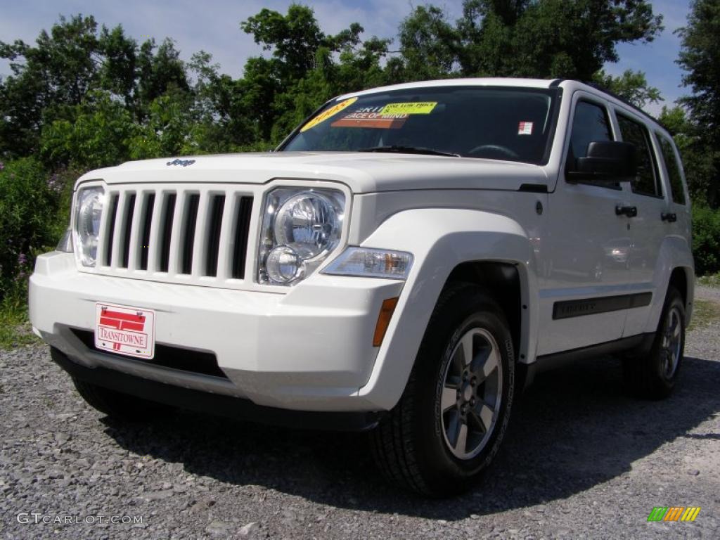 2008 Liberty Sport 4x4 - Stone White / Pastel Slate Gray photo #1