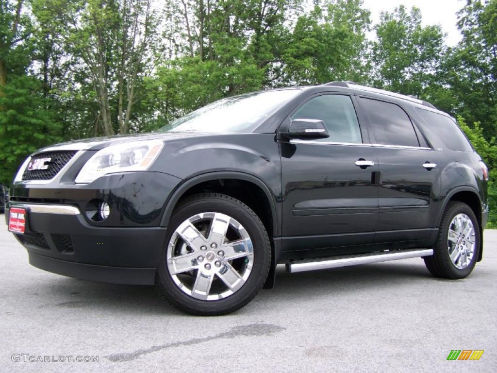 2010 Acadia SLT - Carbon Black Metallic / Ebony photo #5