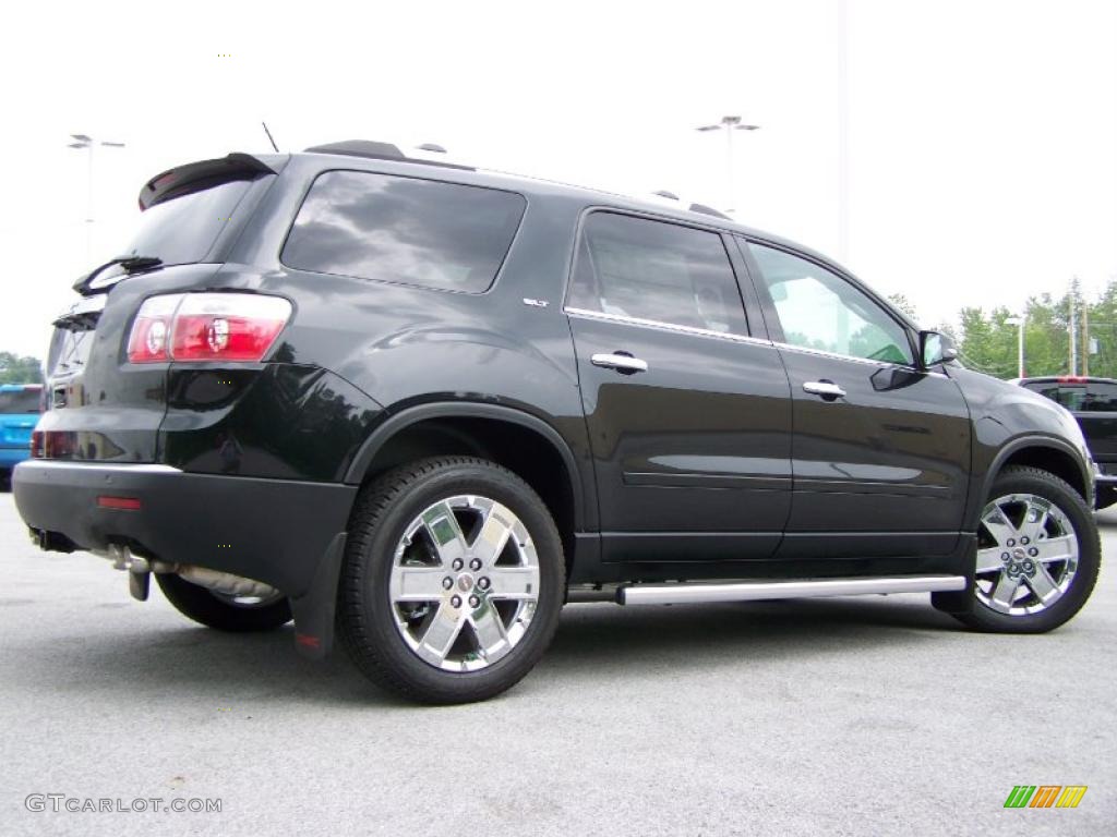 2010 Acadia SLT - Carbon Black Metallic / Ebony photo #7