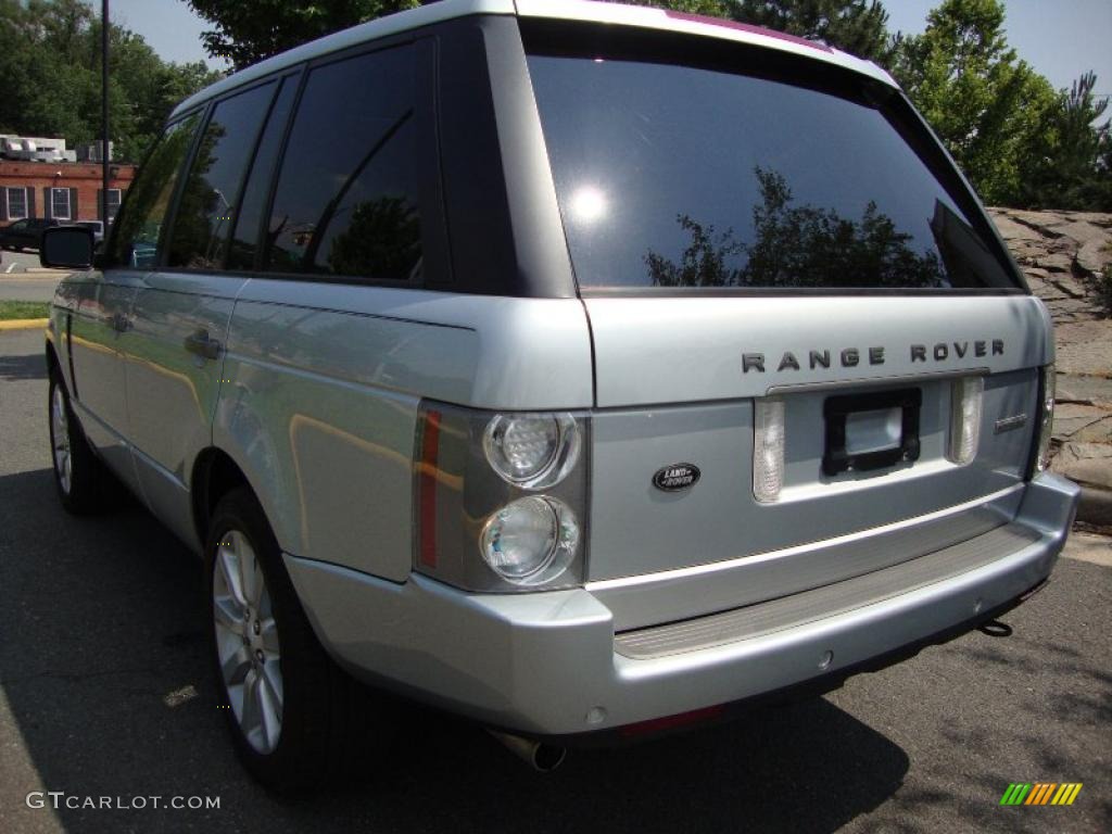 2007 Range Rover Supercharged - Zermatt Silver Metallic / Charcoal photo #3