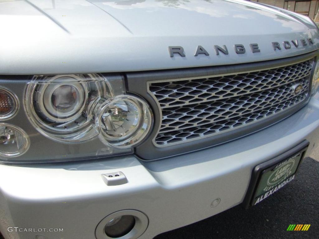 2007 Range Rover Supercharged - Zermatt Silver Metallic / Charcoal photo #10