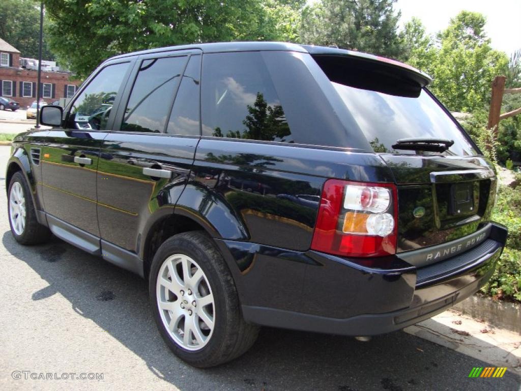 2008 Range Rover Sport HSE - Buckingham Blue Metallic / Ebony Black photo #3