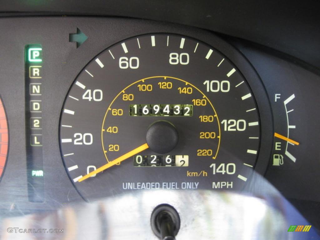 1996 Camry LE V6 Sedan - Ruby Red Pearl / Gray photo #3