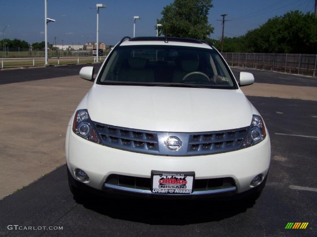 2007 Murano SL - Glacier Pearl White / Cafe Latte photo #2