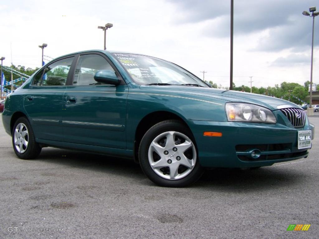 2006 Elantra Limited Sedan - Spruce Green / Beige photo #1