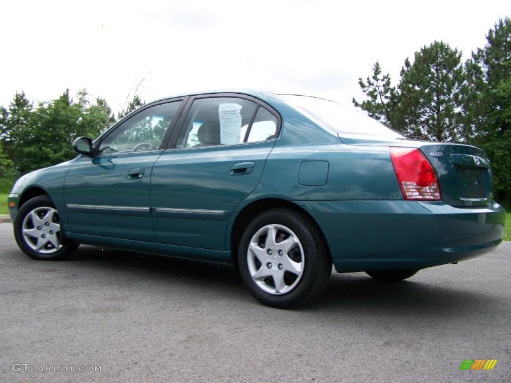 2006 Elantra Limited Sedan - Spruce Green / Beige photo #3