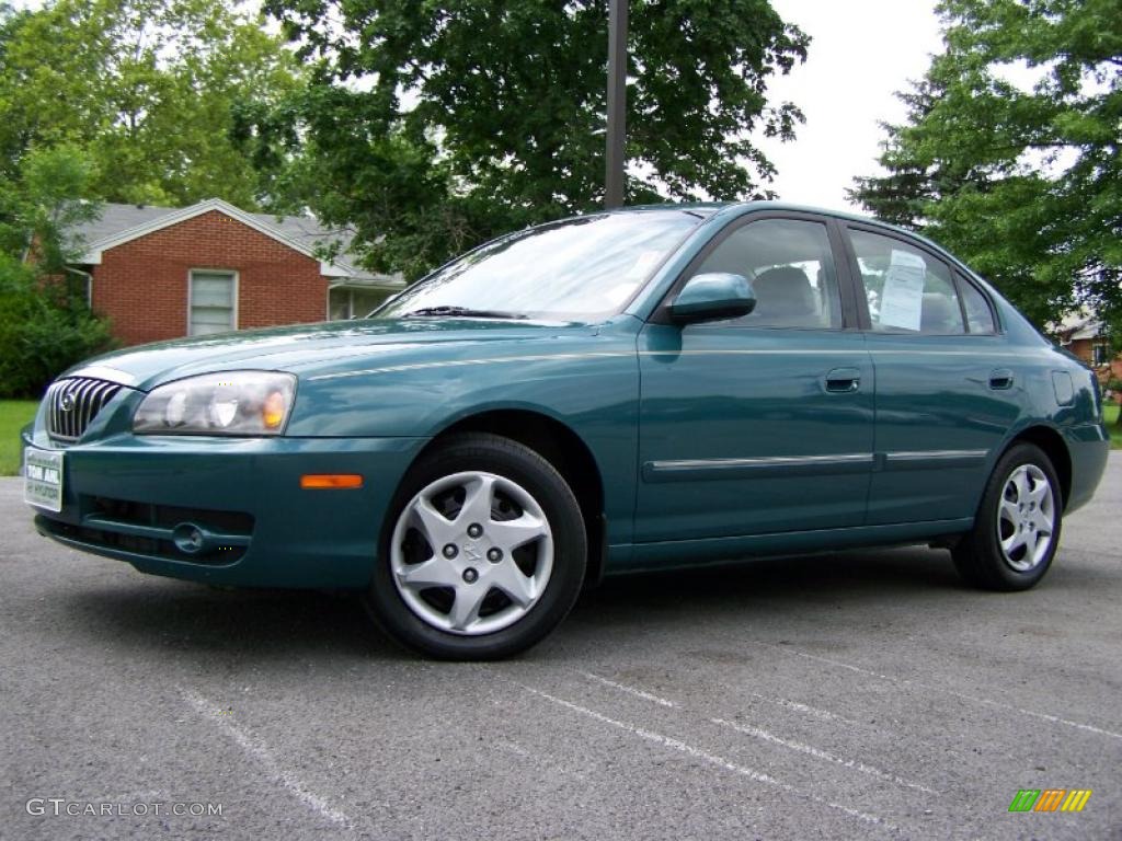 2006 Elantra Limited Sedan - Spruce Green / Beige photo #4