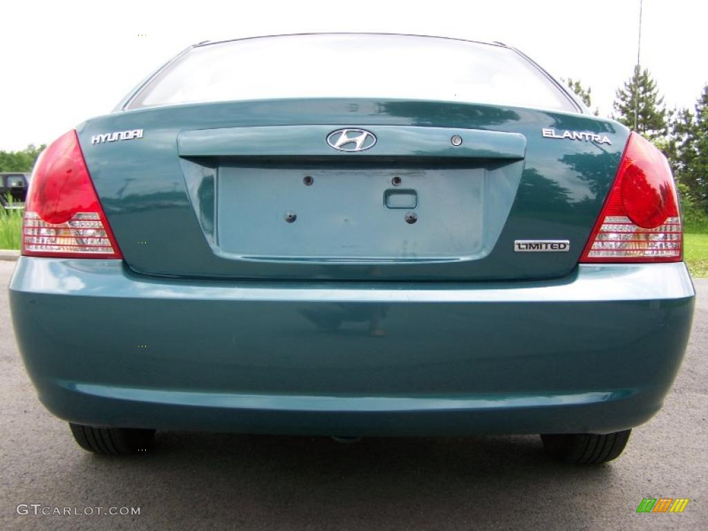 2006 Elantra Limited Sedan - Spruce Green / Beige photo #5