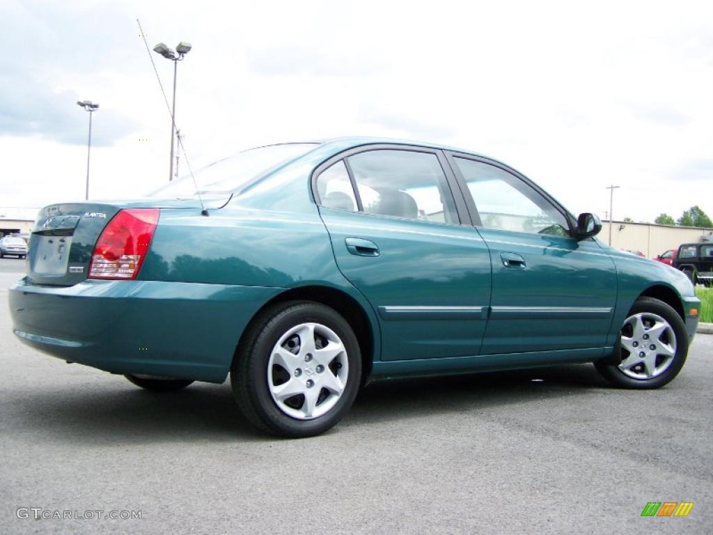 2006 Elantra Limited Sedan - Spruce Green / Beige photo #6