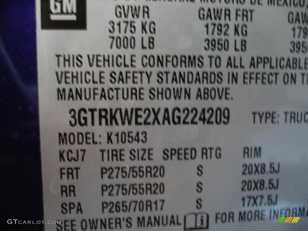 2010 Sierra 1500 SLT Crew Cab 4x4 - Laser Blue Metallic / Light Titanium/Ebony photo #10