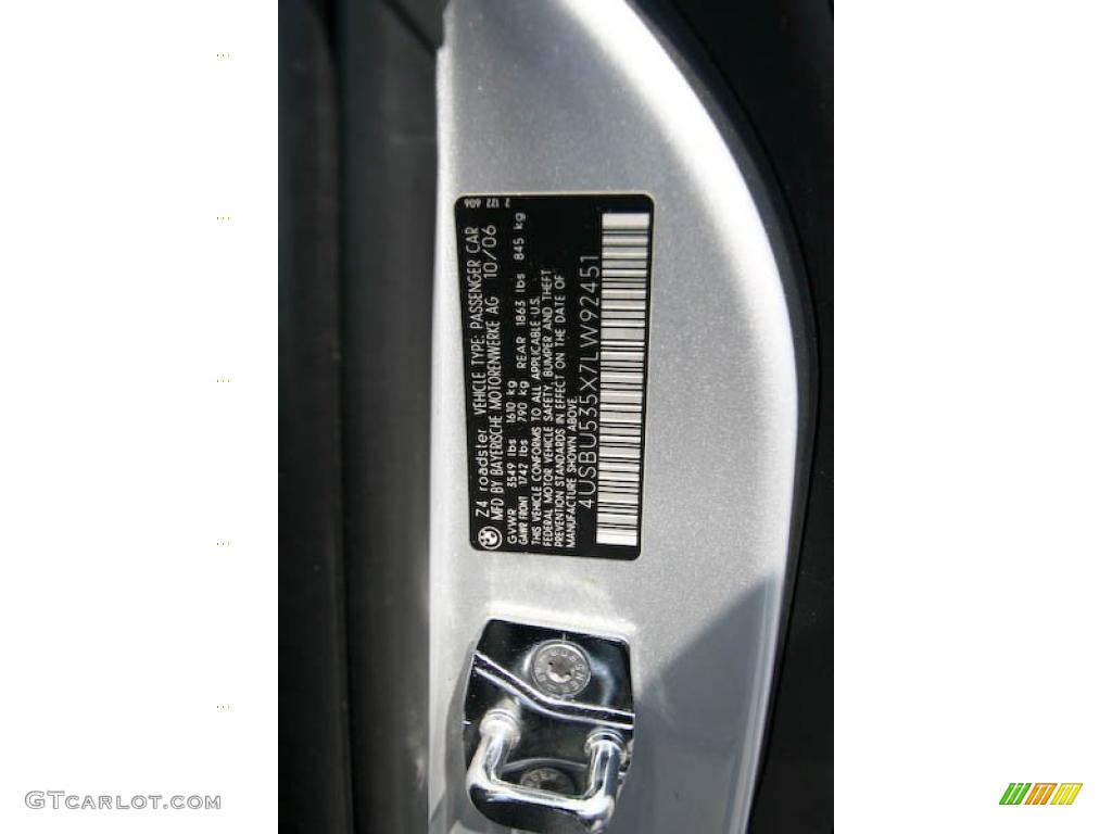 2007 Z4 3.0si Roadster - Titanium Silver Metallic / Black photo #31