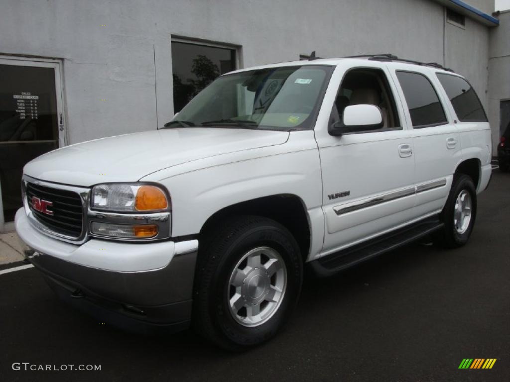 2006 Yukon SLT 4x4 - Summit White / Neutral/Shale photo #1