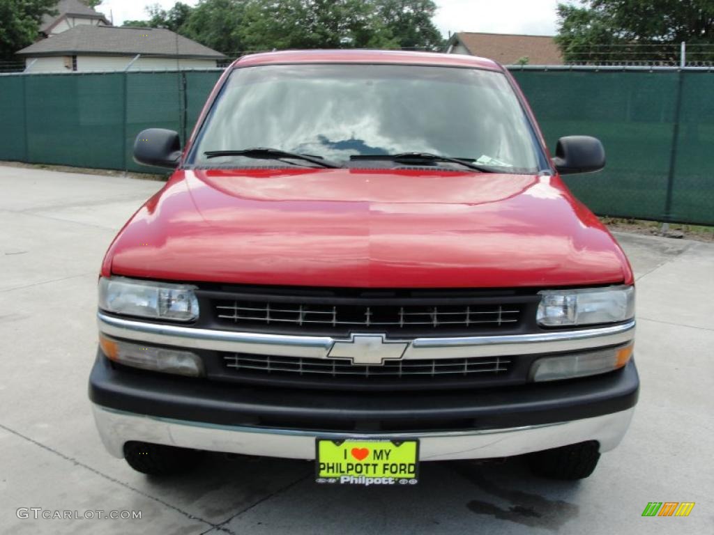 1999 Silverado 1500 Regular Cab - Victory Red / Graphite photo #8