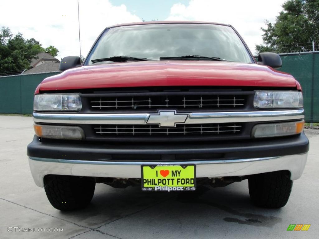 1999 Silverado 1500 Regular Cab - Victory Red / Graphite photo #9