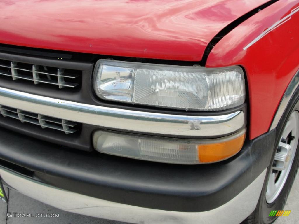 1999 Silverado 1500 Regular Cab - Victory Red / Graphite photo #10