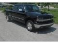 2002 Onyx Black Chevrolet Silverado 1500 LS Extended Cab 4x4  photo #1