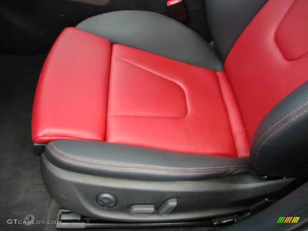2010 S4 3.0 quattro Sedan - Phantom Black Pearl Effect / Black/Red photo #16